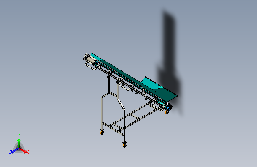Inclined Conveyor Belt with Flight带刮板的倾斜输送带
