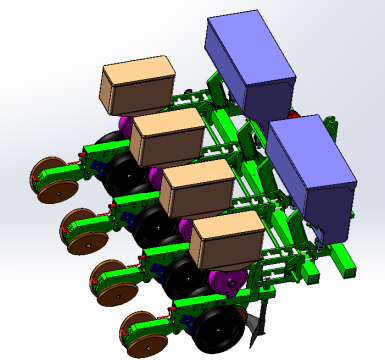 大豆精量播种机设计（含三维模型SolidWorks+CAD图纸+说明素材）