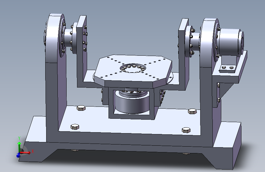 焊接夹具-二轴惯性平台转动结构设计