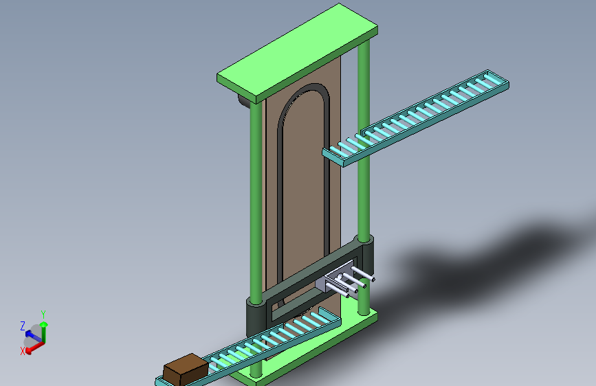 垂直提升输送机简易结构