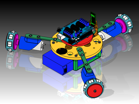 3Pod全向轮3D打印小车