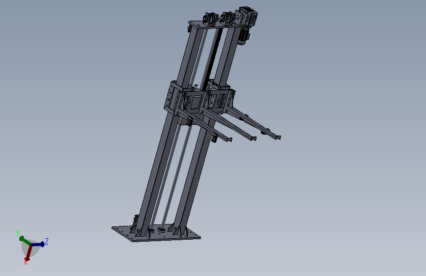 提升机3D模型图纸