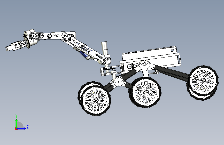Team Anveshak Rover火星车_STEP _模型图纸下载 – 懒石网