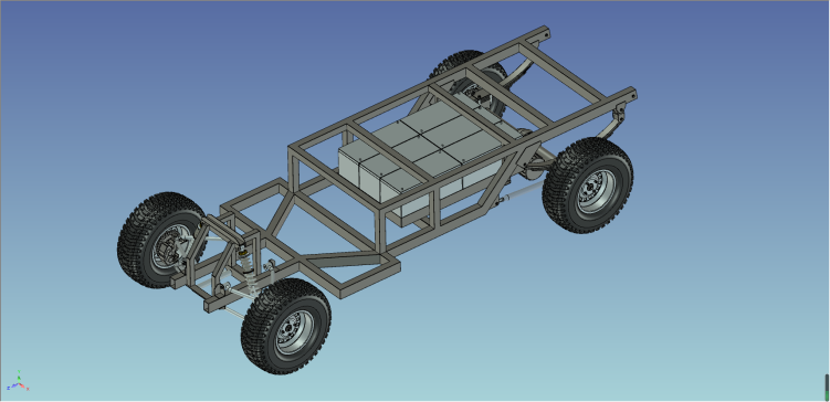 农用电动汽车底盘设计含SW三维+CAD+说明书