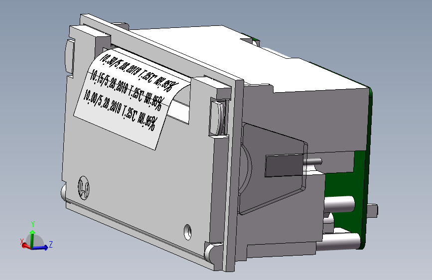 针式微型打印机三维SW模型设计资料