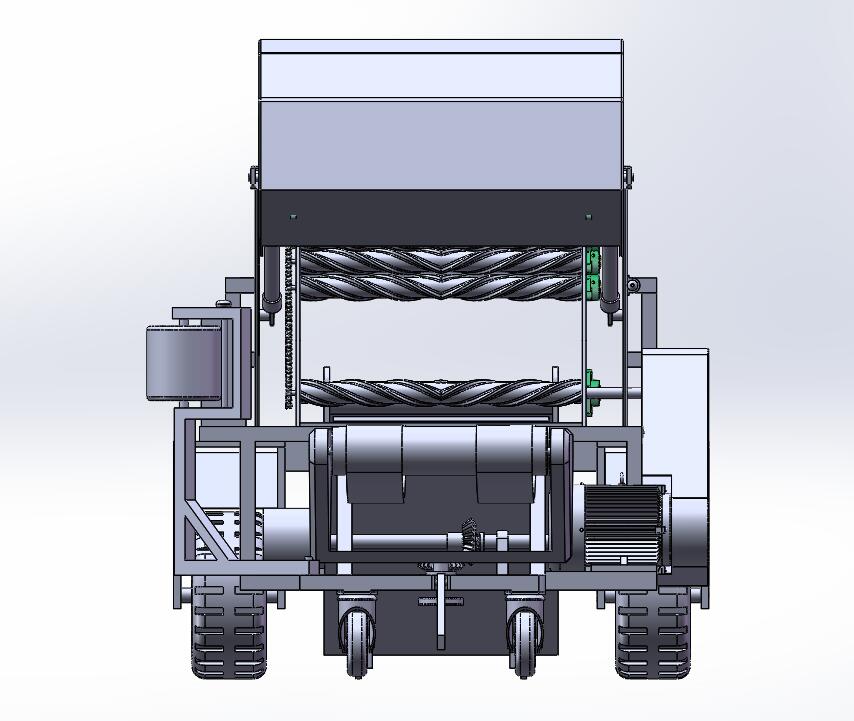 牧草打捆包膜机三维+二维图