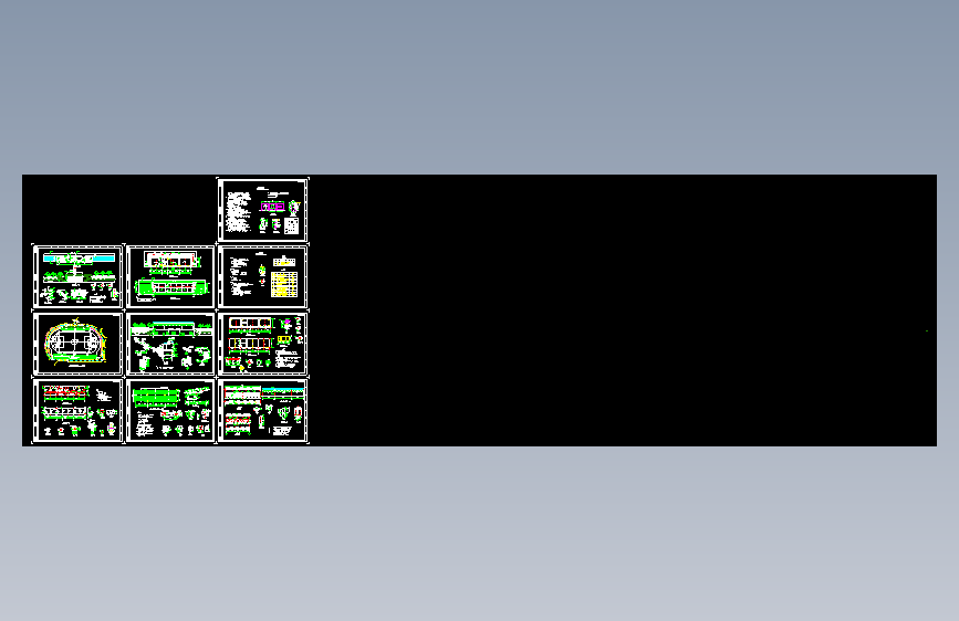 常用多种钢结构雨棚施工图及方案图