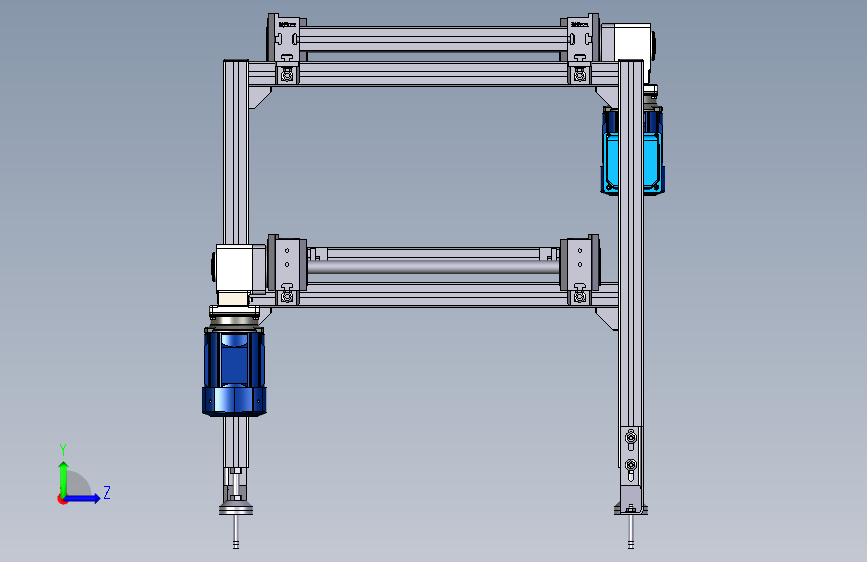 同步带输送机560×560mm_Parasolid_模型图纸下载 – 懒石网