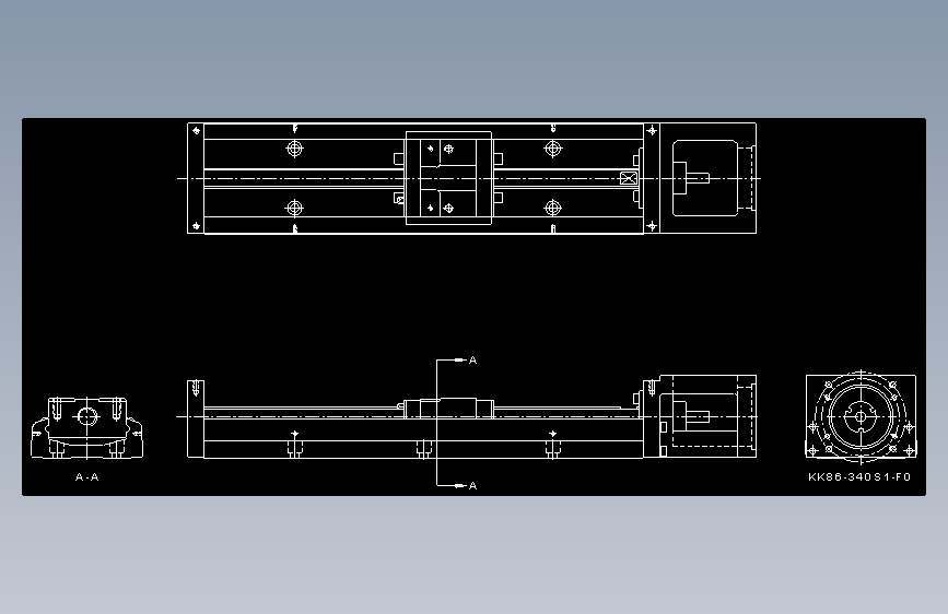 上银KK直线模组-KK86-340S1-F0.dxf