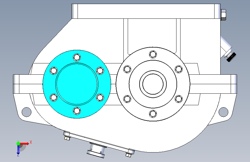 带正齿轮的齿轮箱