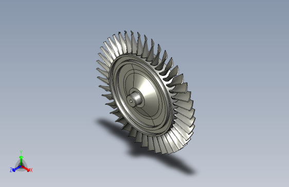 高压涡轮叶片和本体---模型格式为 stp