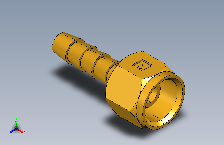 倒齿式工业管接头Hose Barb to Swivel Female Ball-End  128HBLSV-4-4