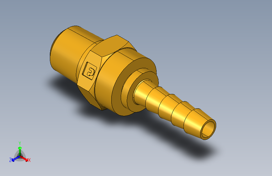 倒齿式工业管接头Male Swivel Hose Barb 125HBLSV-4-4