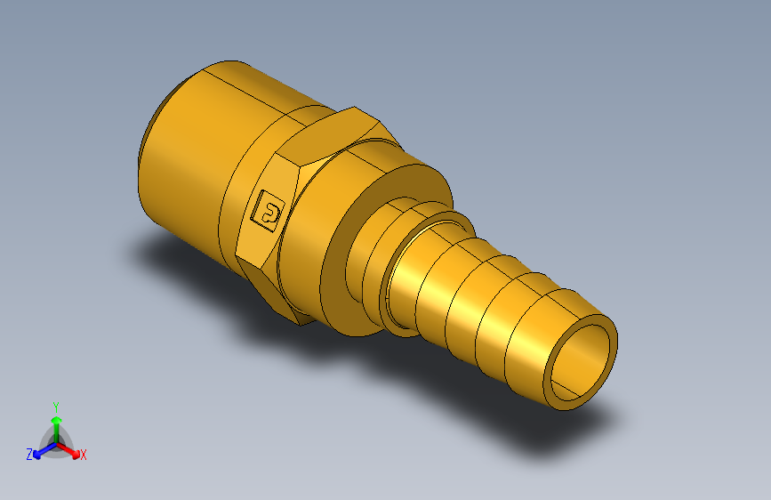 倒齿式工业管接头Male Swivel Hose Barb 125HBLSV-8-8