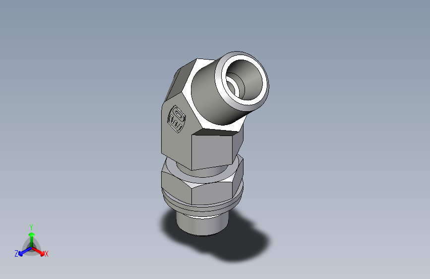 卡套式工业通用硬管接头EO_Adjustable_locknut_45_deg_elbow_VEE06LMOMDCF