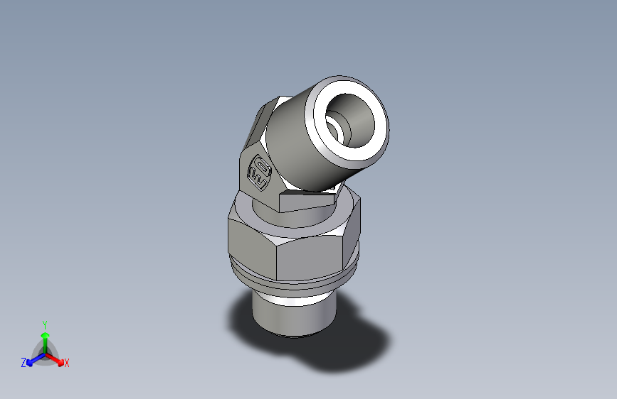 卡套式工业通用硬管接头EO_Adjustable_locknut_45_deg_elbow_VEE06SMOMDCF