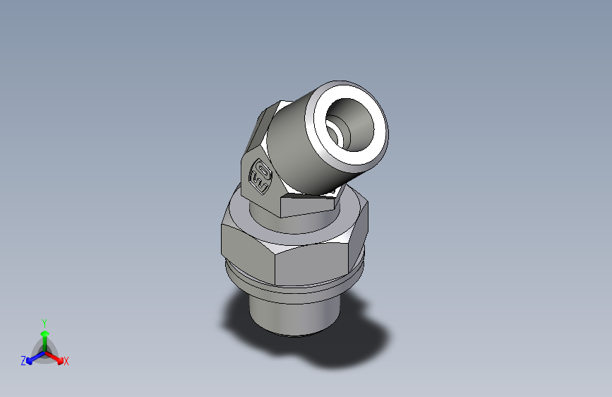 卡套式工业通用硬管接头EO_Adjustable_locknut_45_deg_elbow_VEE06SROMDCF