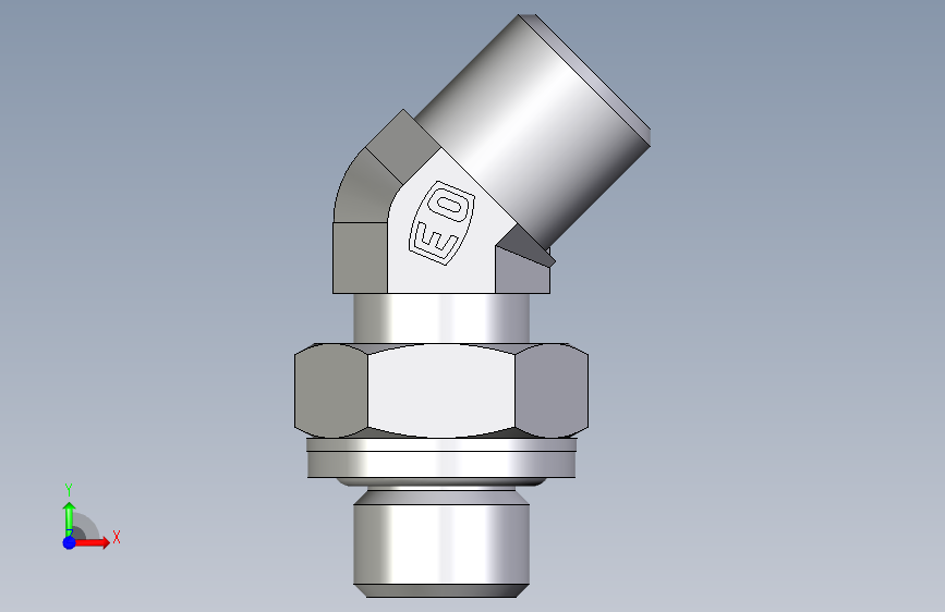 卡套式工业通用硬管接头EO_Adjustable_locknut_45_deg_elbow_VEE06SROMDCF