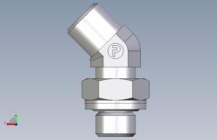 卡套式工业通用硬管接头EO_Adjustable_locknut_45_deg_elbow_VEE06SROMDCF