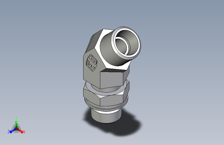 卡套式工业通用硬管接头EO_Adjustable_locknut_45_deg_elbow_VEE10LMOROMDCF