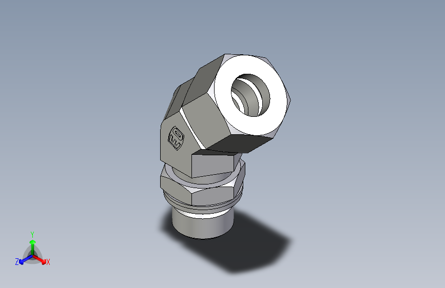 卡套式工业通用硬管接头EO_Adjustable_locknut_45_deg_elbow_VEE16SMCF