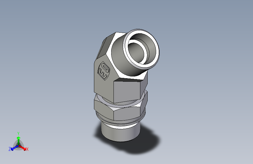 卡套式工业通用硬管接头EO_Adjustable_locknut_45_deg_elbow_VEE16SMOROMDCF