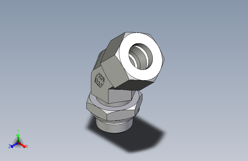 卡套式工业通用硬管接头EO_Adjustable_locknut_45_deg_elbow_VEE20SRCF