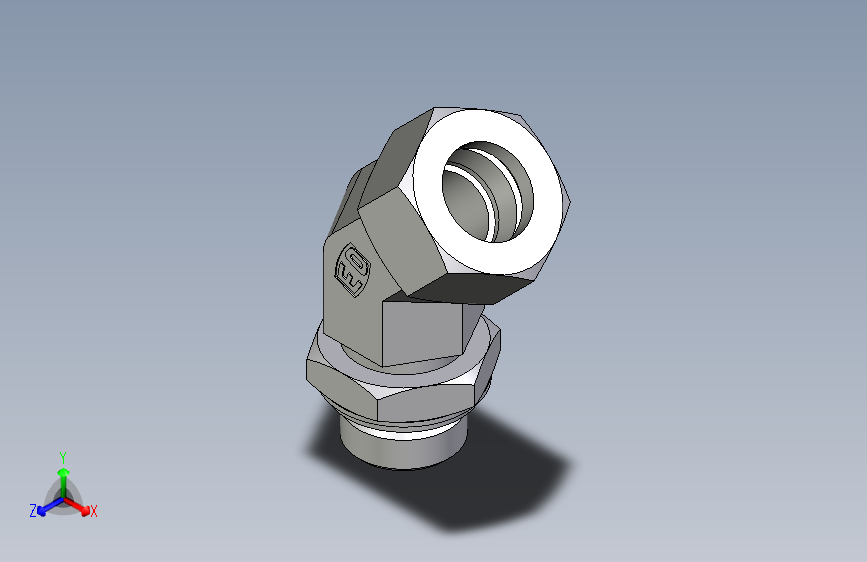 卡套式工业通用硬管接头EO_Adjustable_locknut_45_deg_elbow_VEE22LRCF