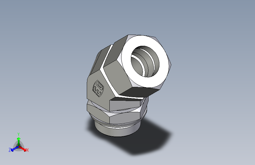 卡套式工业通用硬管接头EO_Adjustable_locknut_45_deg_elbow_VEE30SRCF