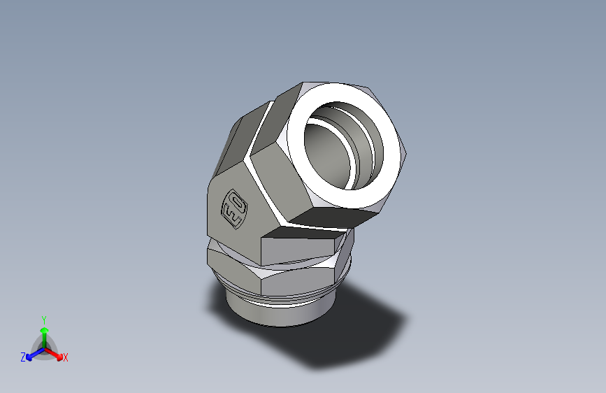卡套式工业通用硬管接头EO_Adjustable_locknut_45_deg_elbow_VEE35LRCF