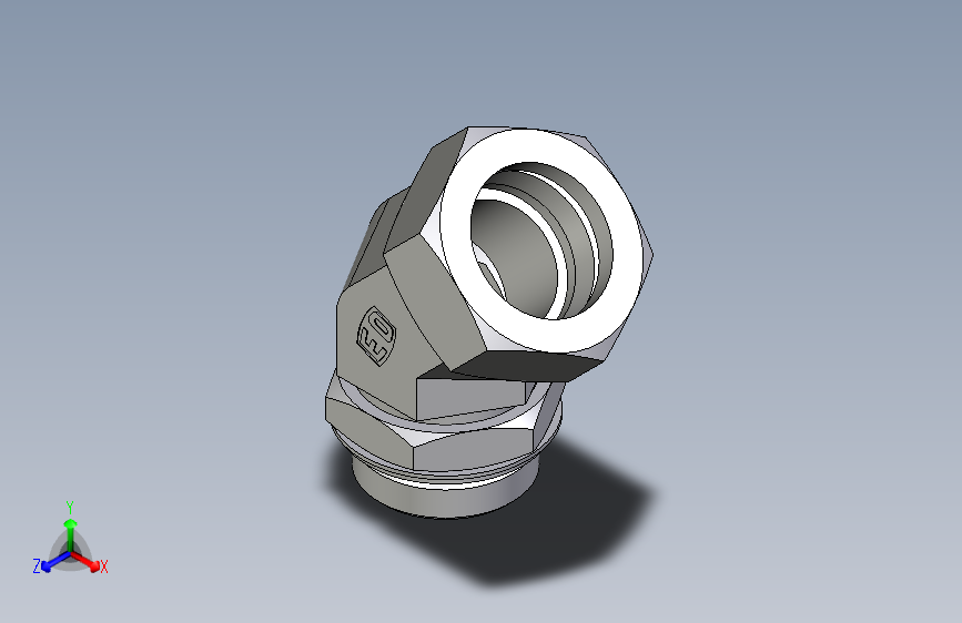 卡套式工业通用硬管接头EO_Adjustable_locknut_45_deg_elbow_VEE42LRCF