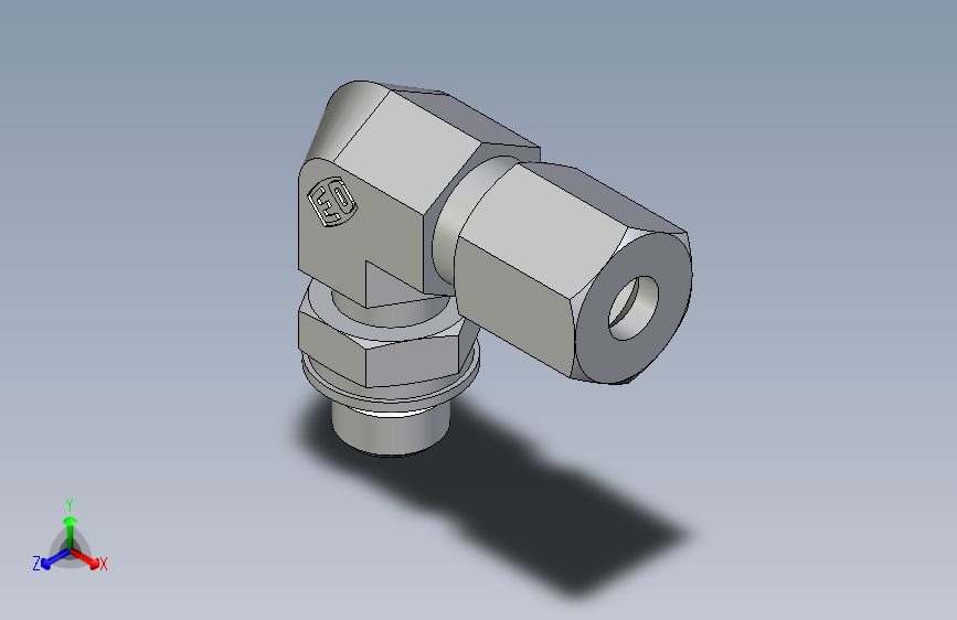 卡套式工业通用硬管接头EO_Adjustable_Locknut_elbow_WEE06LMORCF