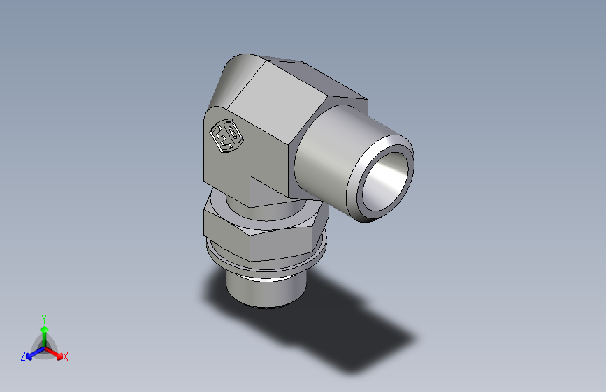 卡套式工业通用硬管接头EO_Adjustable_Locknut_elbow_WEE06LMOROMDCF