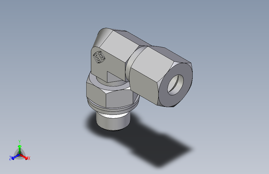 卡套式工业通用硬管接头EO_Adjustable_Locknut_elbow_WEE08ZLMCF