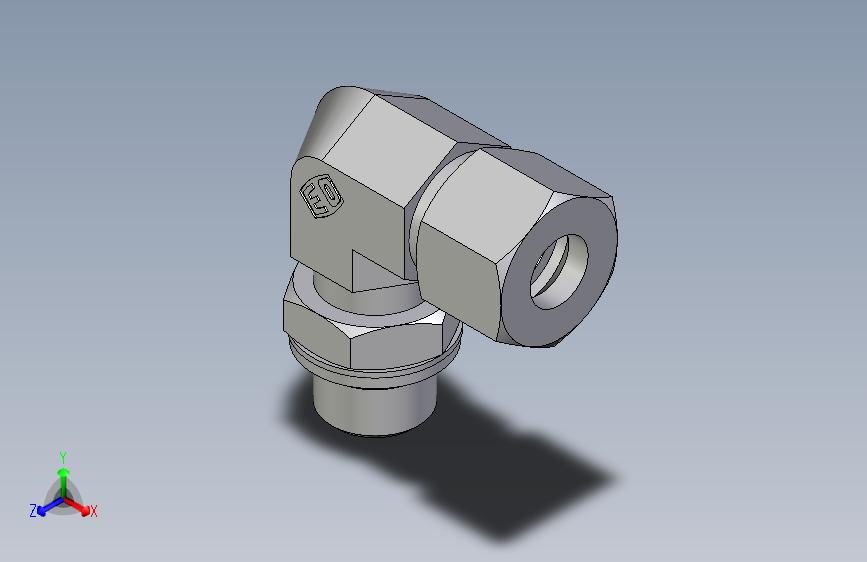 卡套式工业通用硬管接头EO_Adjustable_Locknut_elbow_WEE12ZSMCF