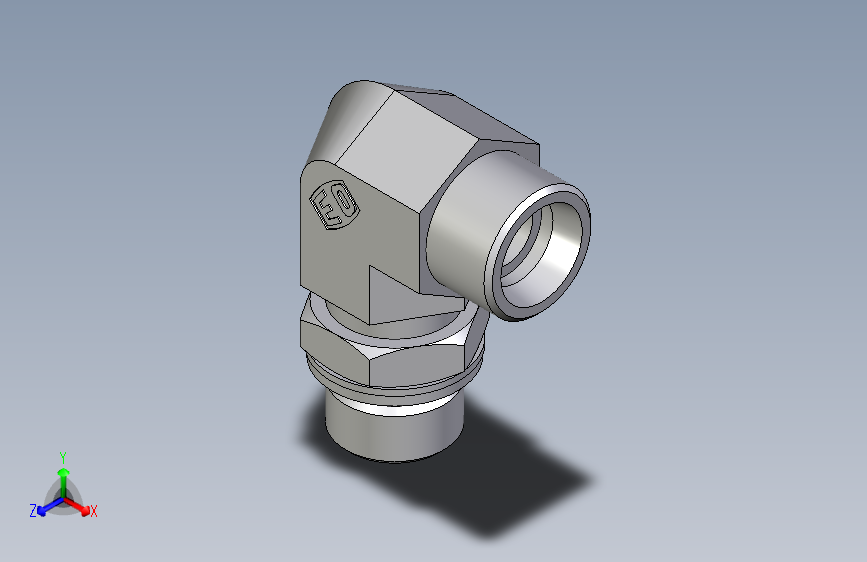 卡套式工业通用硬管接头EO_Adjustable_Locknut_elbow_WEE16SMOMDCF