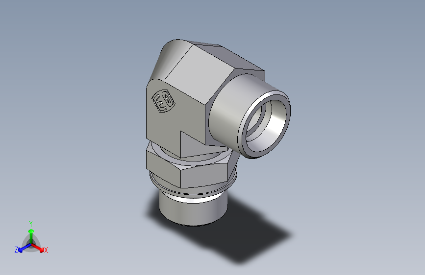 卡套式工业通用硬管接头EO_Adjustable_Locknut_elbow_WEE16SMOROMDCF