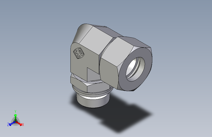卡套式工业通用硬管接头EO_Adjustable_Locknut_elbow_WEE18LMCF