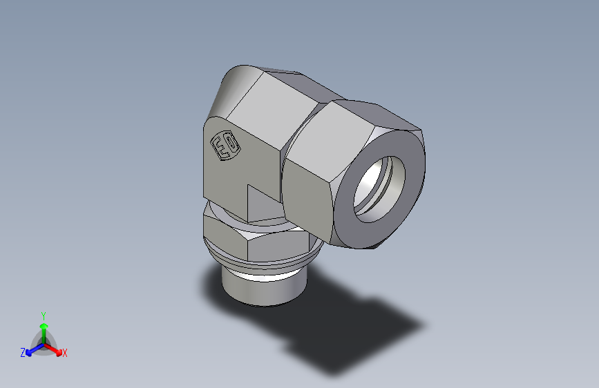 卡套式工业通用硬管接头EO_Adjustable_Locknut_elbow_WEE18LRCF
