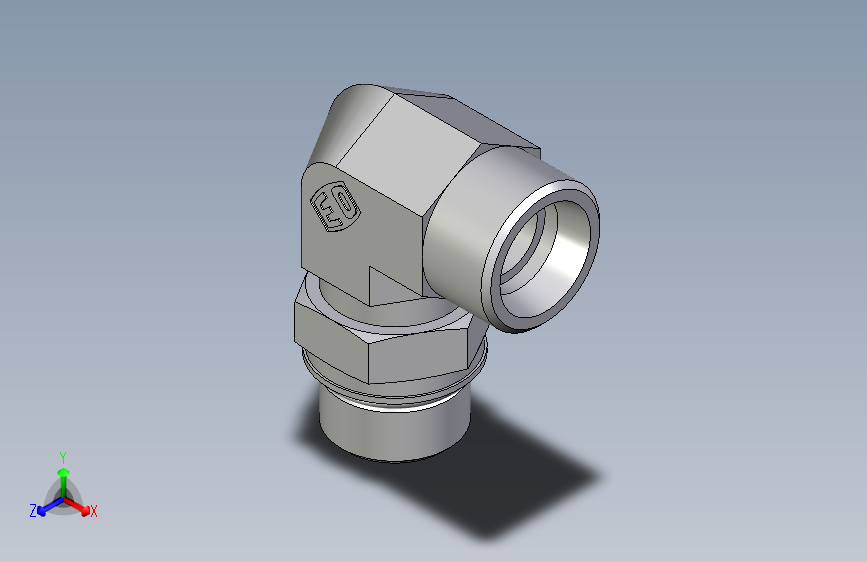 卡套式工业通用硬管接头EO_Adjustable_Locknut_elbow_WEE20SMOROMDCF