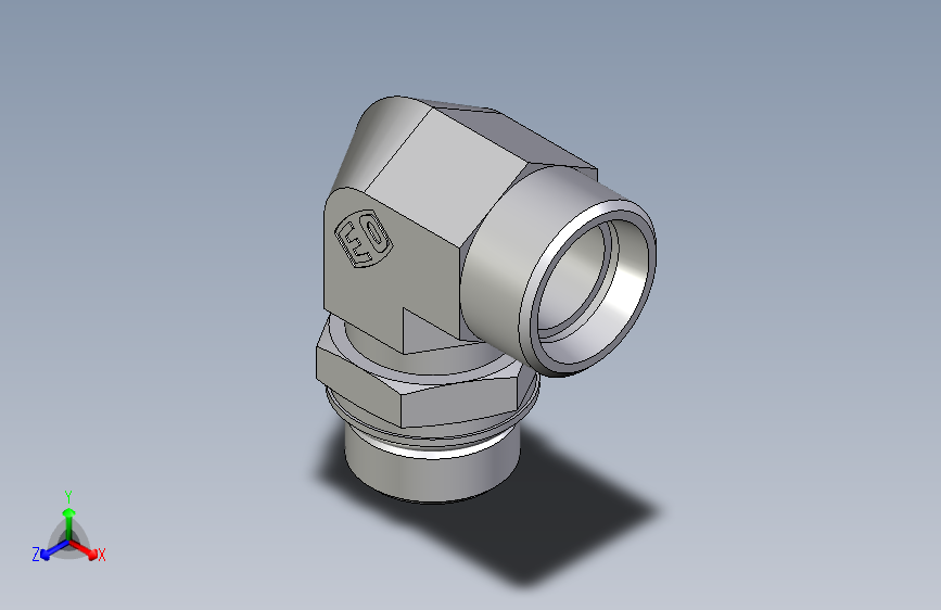 卡套式工业通用硬管接头EO_Adjustable_Locknut_elbow_WEE22LM27X2OROMDCF