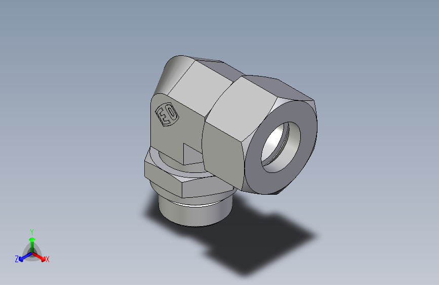 卡套式工业通用硬管接头EO_Adjustable_Locknut_elbow_WEE25SMORCF
