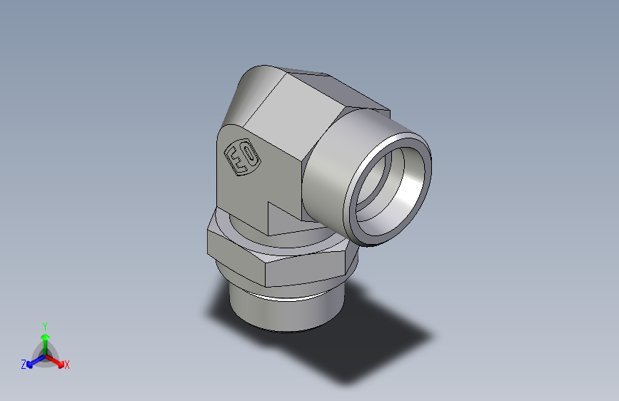 卡套式工业通用硬管接头EO_Adjustable_Locknut_elbow_WEE25SMOROMDCF