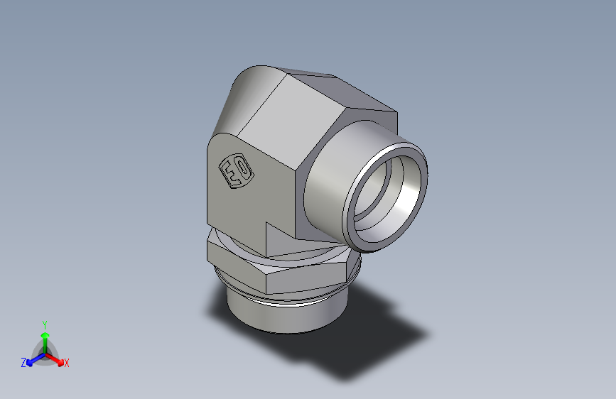 卡套式工业通用硬管接头EO_Adjustable_Locknut_elbow_WEE30SMOROMDCF