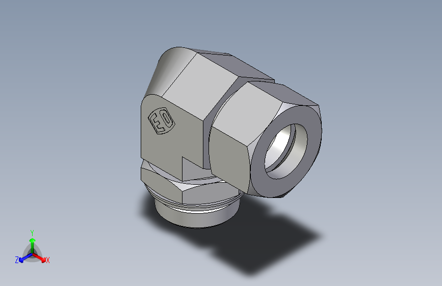 卡套式工业通用硬管接头EO_Adjustable_Locknut_elbow_WEE30ZSRCF