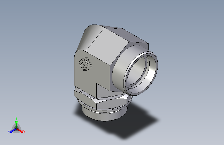卡套式工业通用硬管接头EO_Adjustable_Locknut_elbow_WEE35LMOMDCF