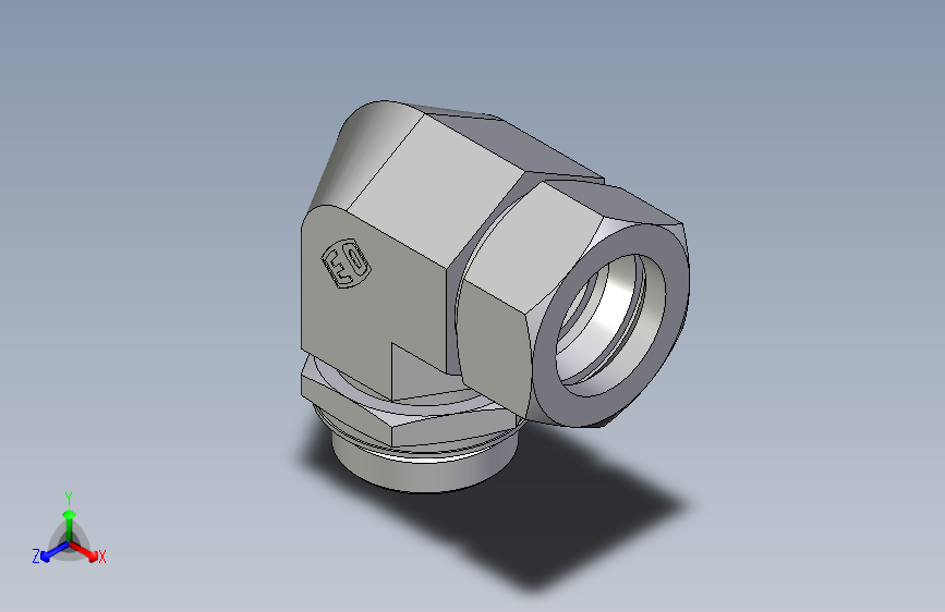 卡套式工业通用硬管接头EO_Adjustable_Locknut_elbow_WEE35LMORCF