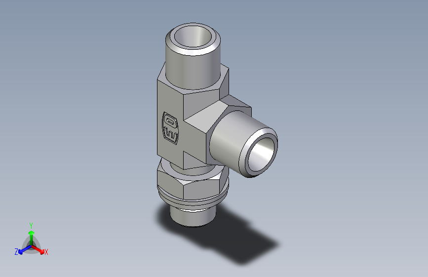 卡套式工业通用硬管接头EO_Adjustable_locknut_run_tee_LEE06LMOMDCF