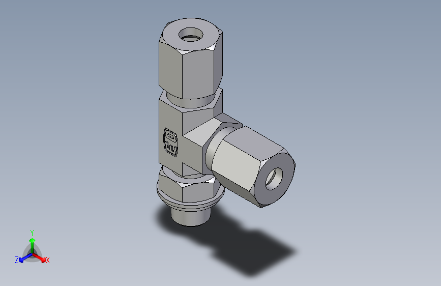 卡套式工业通用硬管接头EO_Adjustable_locknut_run_tee_LEE06LRCF
