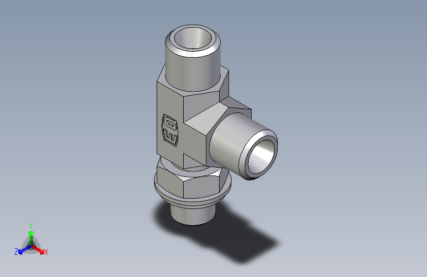 卡套式工业通用硬管接头EO_Adjustable_locknut_run_tee_LEE06LROMDCF